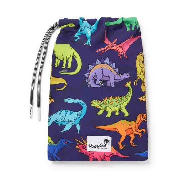 🆕 NWT Boardies Dino Printed vibrant neon swim trunks size 7-8 - Picture 6 of 11